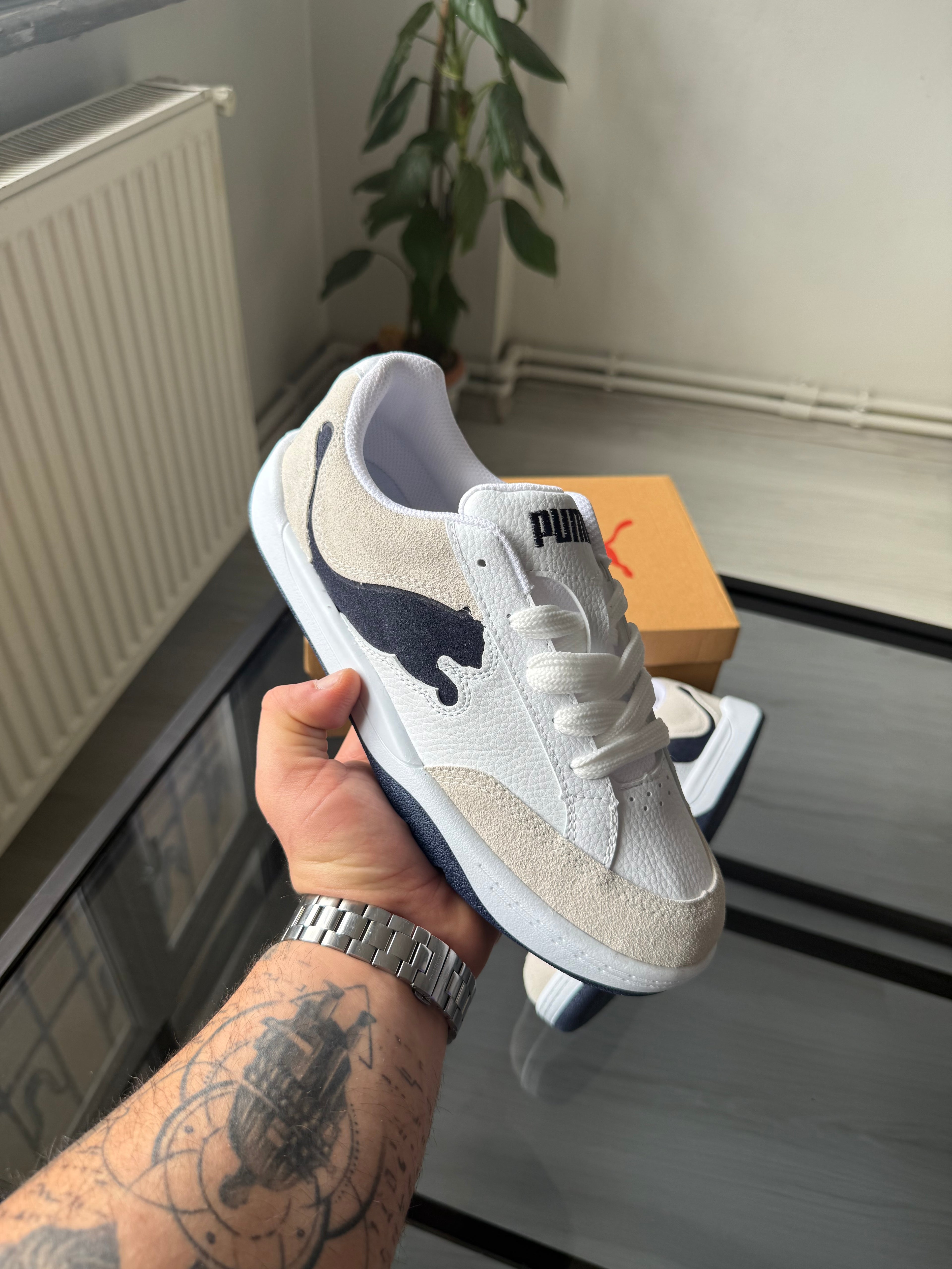 Puma Street Court Beyaz Lacivert