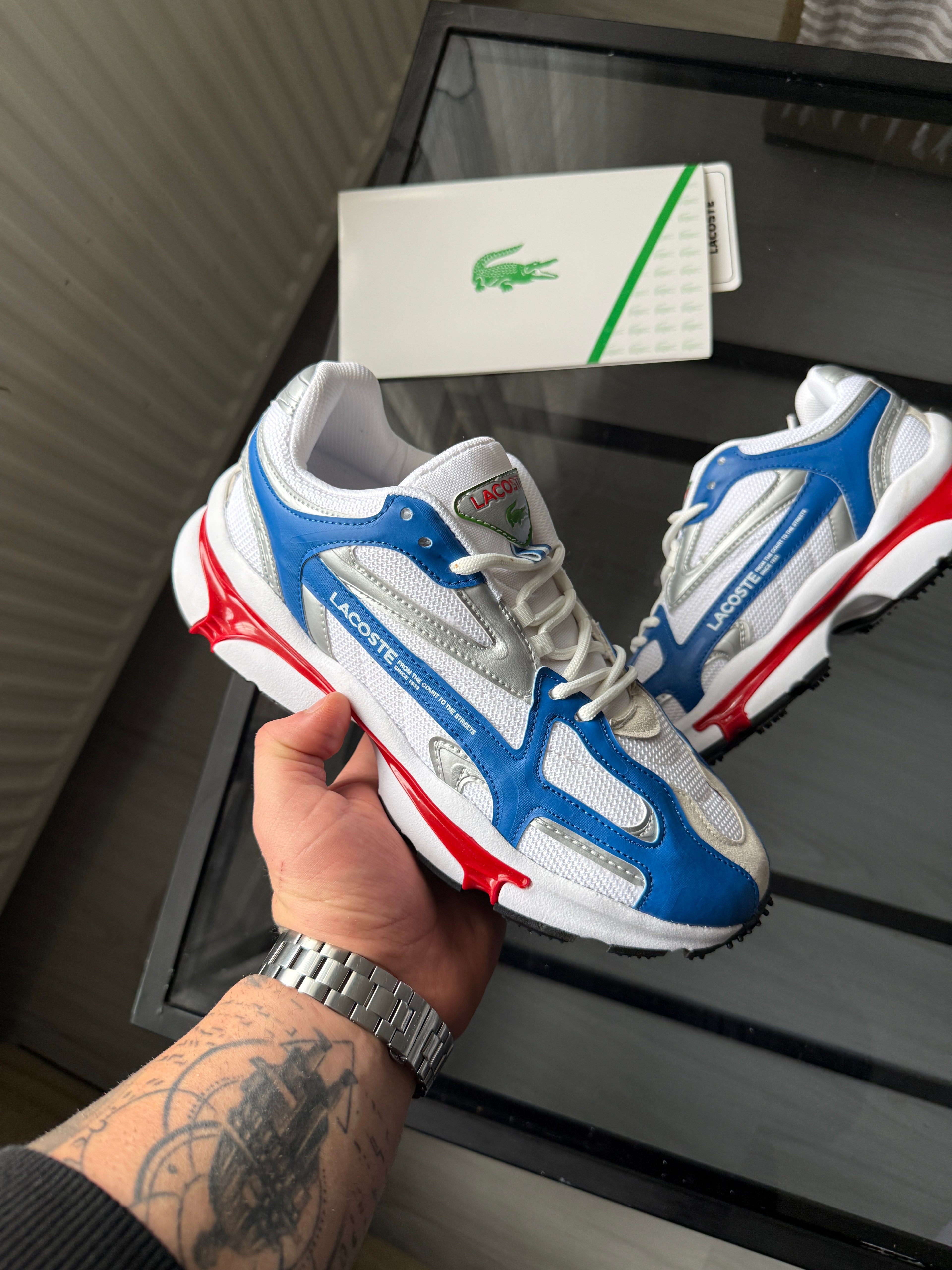 Lacoste Beyaz Mavi